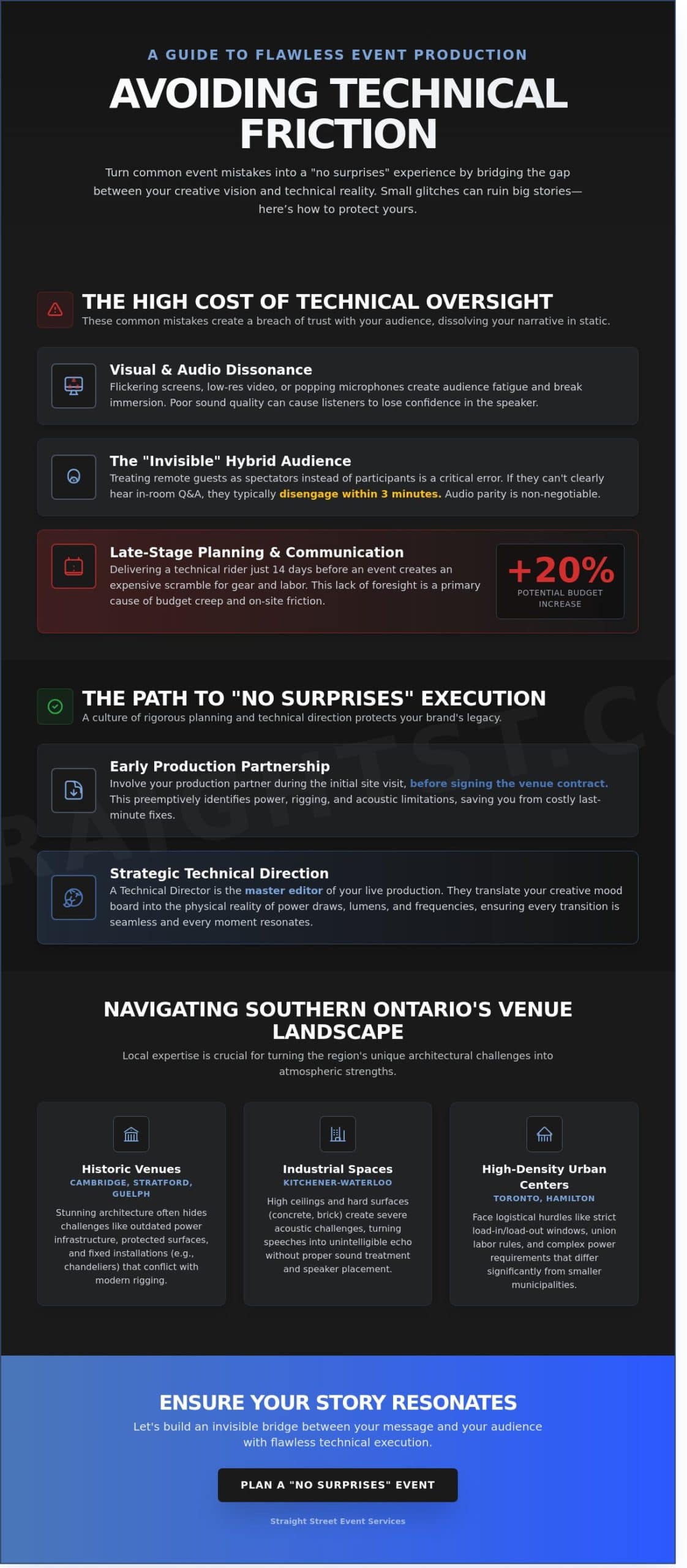 Top 5 Mistakes to avoid when planning your event