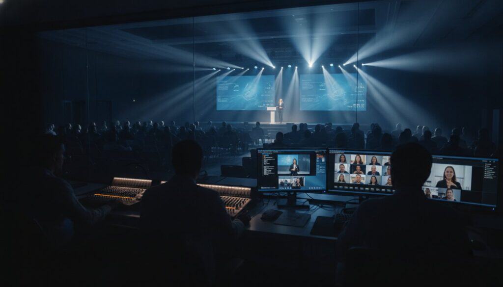 Hybrid Event Production: Managing Technical Risks for Dual Audiences